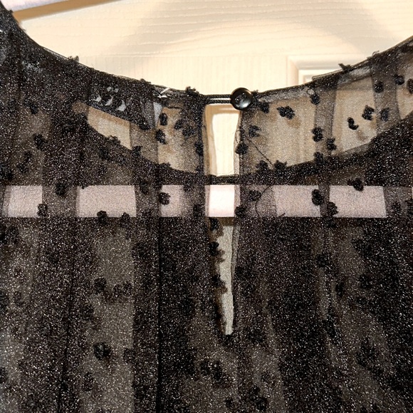 Zara Sheer Black Polka Dot Puff Sleeve Dress.
Size M. - Picture 13 of 13